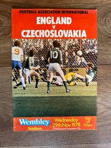 England v Czechoslovakia 29/11/78 - Picture 1 of 1