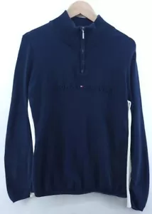 Tommy Hilfiger Jacket Long Sleeve Knit Quarter Zip Pullover Sweatshirt Adult XL - Picture 1 of 6