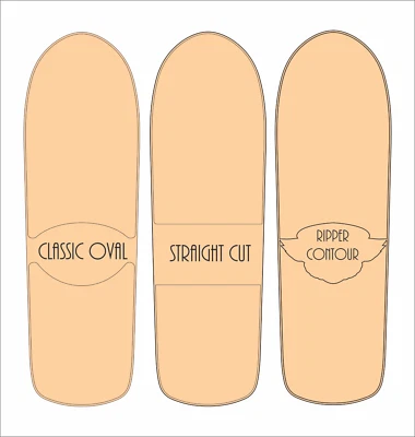 Die-Cut Skateboard Grip Tape for Powell Peralta Old School Ripper shape 144 - Image 1 of 4