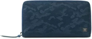 Billetera larga Yoshida & Company Porter con cremallera 342-03838 azul marino - Imagen 1 de 2