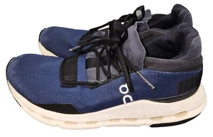 Women's ON Cloud Cloudnova Navy Black White Running Shoes Size 7.5 Swiss Enginee - Picture 1 of 14