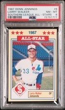 PSA 8 1987 Southern League All-Stars Jennings Larry Walker Jacksonville Expos