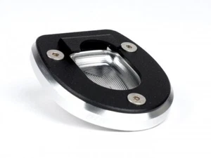 Vespa GTS GTV Side Stand Foot Plate 125 200 250 300 Silver Enlarger Moto Nostra - Picture 1 of 4