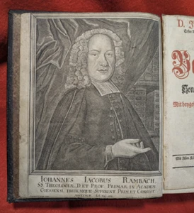 Evangelische Betrachtungen..., Johann Jacob Rambach, Kupferstich, Halle 1752 - Bild 1 von 24