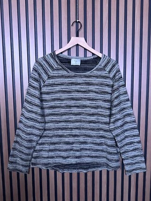 Suéter Chalet et Cici Mediano Mujer Gris Tirar Texturizado Boucle Tejido Cuello Redondo Foto 1 de 4