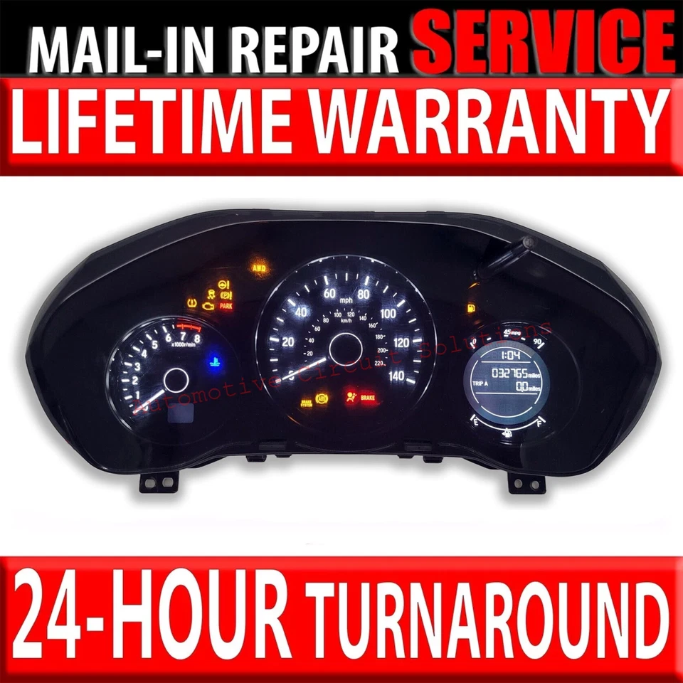 2016-2020 HONDA HR-V painel painel medidor de instrumentos cluster [*SERVIÇO DE REPARO DE DISPLAY] - Imagem 1 de 4