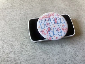 Birthday Boy Vintage Badge - Foto 1 di 3