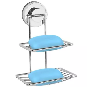 Soap Holder For Shower Wall Soap Dish For Shower With Suction Cup Stainless Stee - Picture 1 of 7