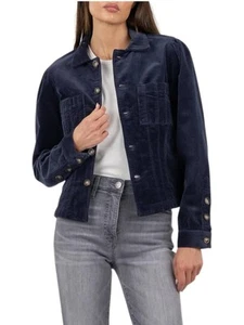 Kut From The Kloth Kyra Corduroy Jacket Navy - Picture 1 of 9