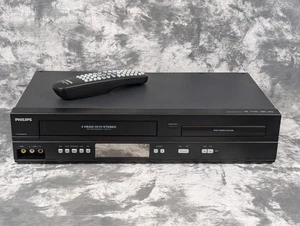 Philips DVP3345VB/F7 VCR DVD Combo VHS Recorder Player & Remote Works Demo Video - Picture 1 of 22
