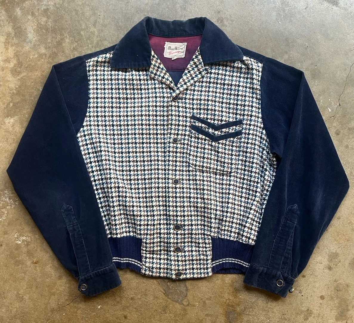 トップス 40-50s BRENT black corduroy shirt Vintage 50s 60s Brent