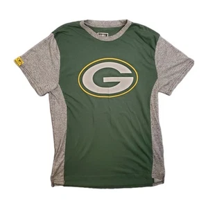 Camisa Green Bay Packers Para Hombre L Verde Gris Paneles Laterales Doble Gráfico, Parte Frontal Trasera - Imagen 1 de 10