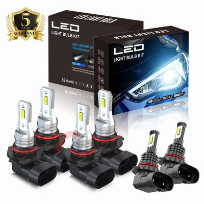 Faros antiniebla altos+bajos LED para GMC Canyon 2004 2005 2006 2007-2012 6 piezas Foto 1 de 4