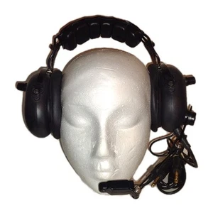 SoftComm Black Aviation Headset Microphone - Picture 1 of 6
