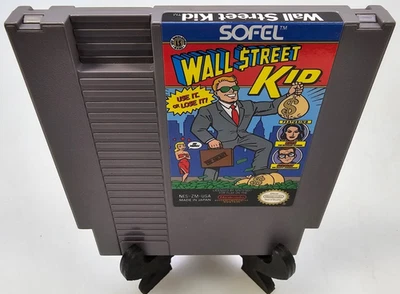 Cartucho de juego para niños Nintendo NES Wall Street limpio y probado Foto 1 de 2