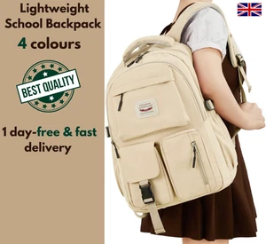 Schulrucksack Jungen Mädchen, leicht, 14 Zoll Laptoprucksack, Freizeit Reise - Bild 1 von 14