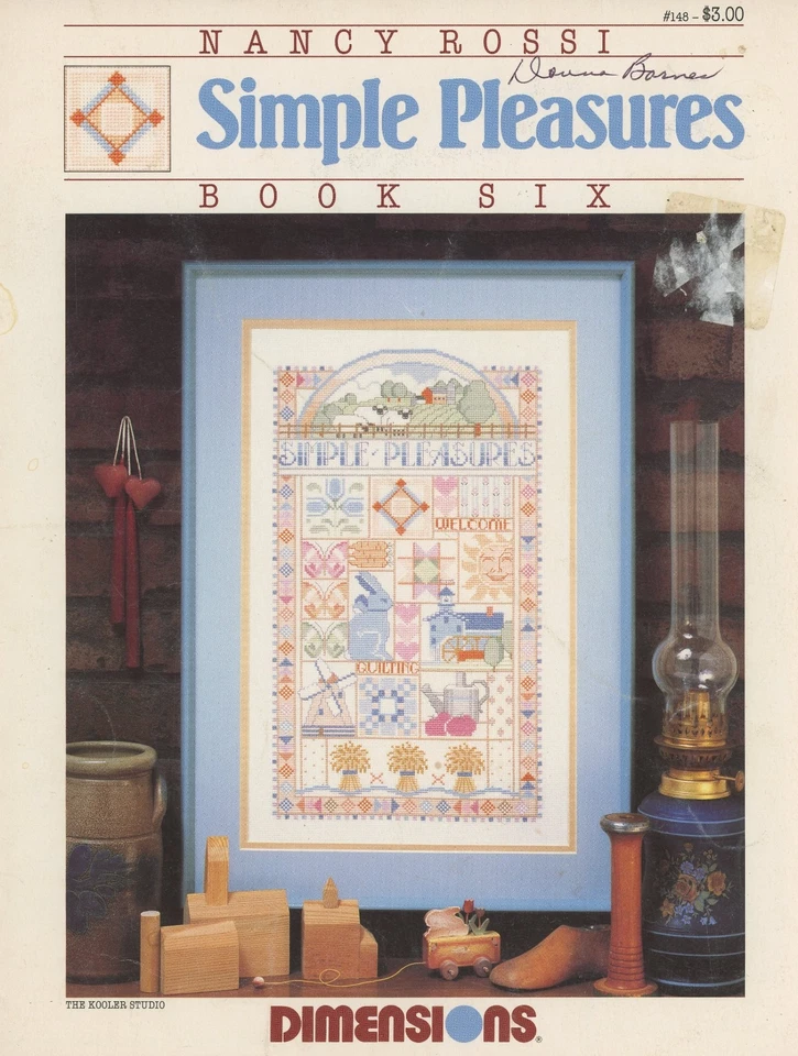 Размеры Нэнси Росси простой удовольствия книга шесть счетным крестом вышивка узор - Изображение 1 из 1