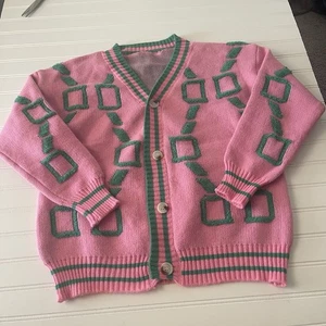 Alpha Kappa Alpha AKA Colors Sweater Thick And Comfy Sz M - Picture 1 of 10