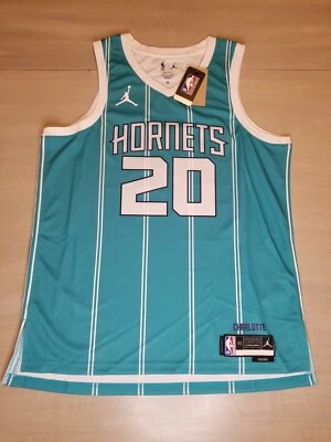 Camiseta Jordan Dri Fit NBA Authenticics Gordon Hayward Charlotte Hornets para hombre XL Foto 1 de 4