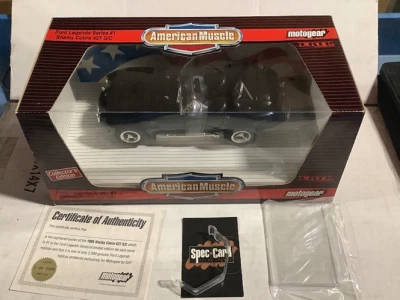 ERTL 1/18 MOTOGEAR 1966 Shelby Cobra 427 S/C BLACK Ford Legends American Muscle - Image 1 of 3