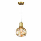 Modern Gold Pendant Light Fixture Hanging Ceiling Kitchen Island Metal Cage Lamp