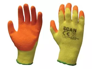  Scan Knitshell Latex Palm Gloves - L (Size 9) SCAGLOKS - Picture 1 of 2