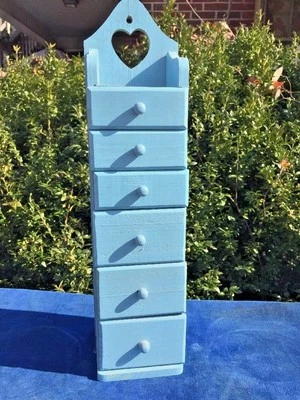 Antiguo armario cajón estante AZUL Provincial COVENTRY Provincial Foto 1 de 4