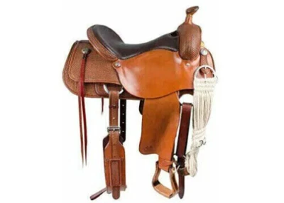 Premium Leather Western Pleasure Trail Barrel Racing Adult Horse Tack Saddle. - Image 1 of 2