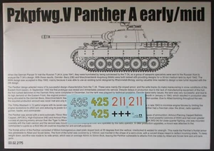 Takom 1/35th Scale Panther Ausf A Early/Mid - Decals from Kit No. 2175 - Picture 1 of 1