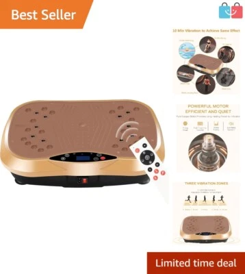 Vibration Plate Exercise Machine for Full-Body Workout & Toning - Remote Control - Image 1 of 4