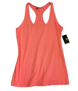 Xersion Tops Women Extra Large Coral Splash Racer Back Stretch Quick Dry Workout - Picture 1 of 9