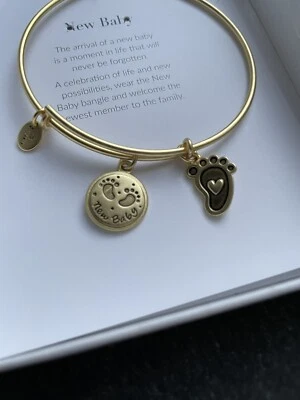 NOVA PULSEIRA EXPANSÍVEL BANHADA A OURO 14k bebê por amigos e família Chrysalis - Imagem 1 de 3