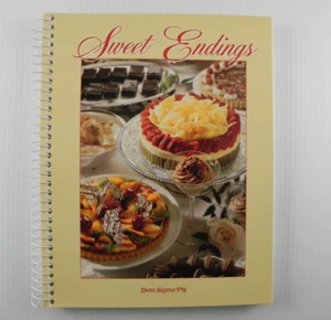 Sweet Endings Beta Sigma Phi 2006 Cookbook Sorority Cookbook Spiral Bound - Imagen 1 de 9