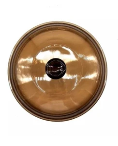 Pyrex Corning Vision V 1.5 C 7.25" glass AMBER round replacement LID Cover - Picture 1 of 3
