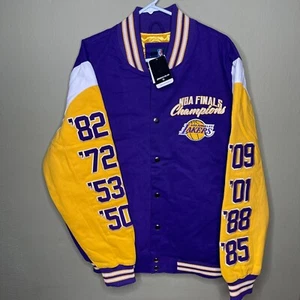 G-III Lakers Los Angeles 17 Time NBA Finals Champions Mens Size XL Bomber Jacket - Picture 1 of 12