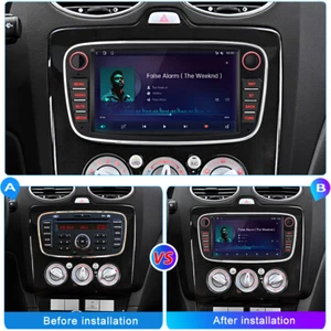 Car Stereo Radio DAB+BT GPS Sat Nav For Ford Focus/Mondeo MK4/C/S-Max Galaxy SWC - Picture 1 of 10