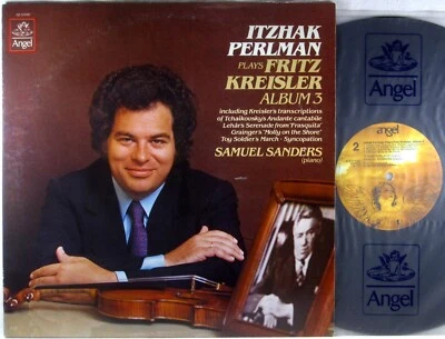 ITZHAK PERLMAN Plays Fritz Kreisler Album 3 Sanders ANGEL 1980 SZ-37630 NM - Image 1 of 3