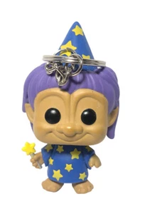 Vintage Mini Troll Wizard Keychain 2 1/2 - Picture 1 of 4