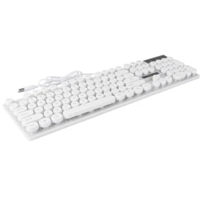  Kabelgebundene Beleuchtete Tastatur USB-Computertastatur Kabeltastatur - Bild 1 von 12