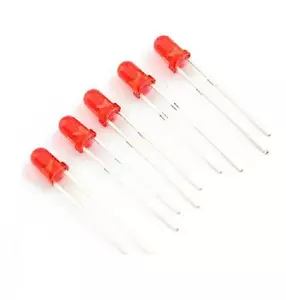 100Pcs Diffused LED 3MM RED COLOR RED LIGHT Super Bright NEW - Picture 1 of 1