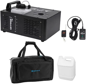 Chauvet DJ Geyser T6 Fog Machine Fogger, LED RGB+Remote+Waterproof Carry Bag - Picture 1 of 12