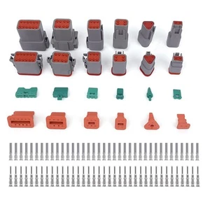 2X(1 Satz 2 3 4 6 8 12-Poliger Steckverbinder mit Gestanzten Kontakten der 7090 - Afbeelding 1 van 6