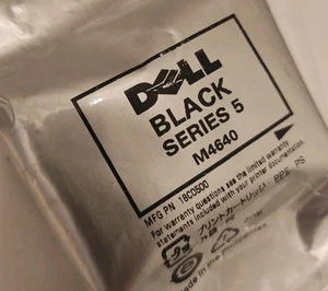 ๐จ๏ธ Dell Black Series 5 M4640 Ink Cartridge Genuine Printer Factory Sealed NEW - Picture 1 of 4