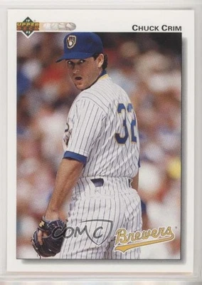 1992 Upper Deck Factory Set Gold Hologram Chuck Crim #496 - Image 1 of 2