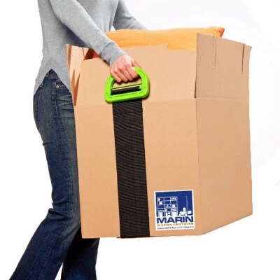 Tragehilfe m. Griffen Tragegurt Kisten Umzug Hilfe Transport Möbel Karton Gurt  - Bild 1 von 3