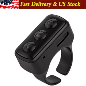 Bluetooth kompatibel Telefon Scrollen Seitenwender Ring Fingerspitze Fernbedienung, - Bild 1 von 6