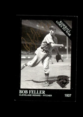Bob Feller 1995 The Sporting News Conlon Indians authentic autographed card - Image 1 of 2