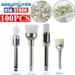 Pulido dental de nailon pestillo plano cepillo prophy desechable Easyinsmile - Imagen 1 de 13