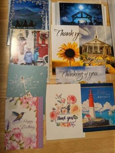 KONVOLUT 27 NEUE VERSCHIEDENE KARTEN Weihnachten GEBURTSTAG Thinking of You - Bild 1 von 3