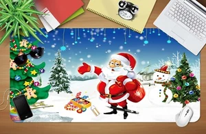 3D Candy Schneeflock H17 Christmas Rutschfest Schreibtisch Matte Tastatur Pad An - Bild 1 von 7